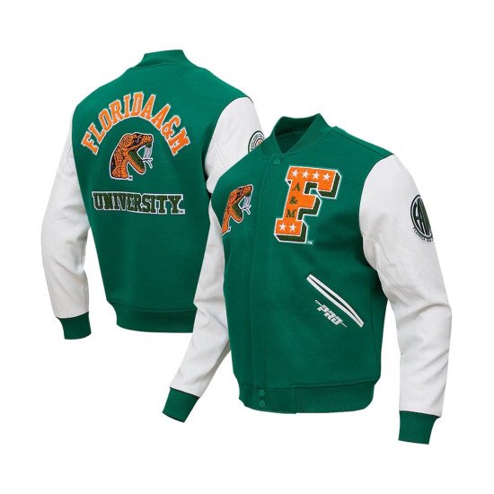 Florida A&M Rattlers Classic Green Varsity Jacket