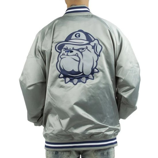Georgetown University Gray Satin Jacket