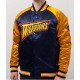 Golden State Warriors Blue and Gold Satin Jacket