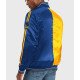 Golden State Warriors Blue and Yellow Varsity Satin Jacket