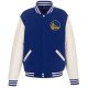 Golden State Warriors Royal and White Varsity Jacket