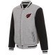 Gray Black Arizona Cardinals Varsity Wool Jacket