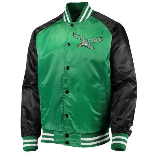 Green Black Philadelphia Eagles Lead Off Jacket