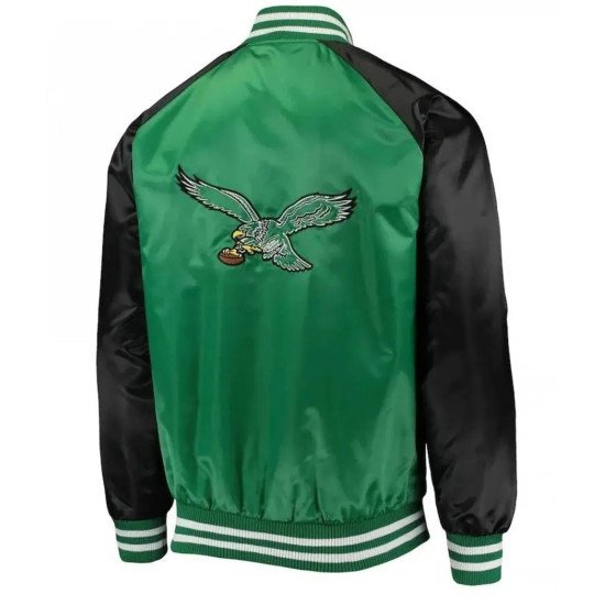Green Black Philadelphia Eagles Lead Off Jacket