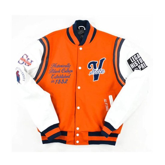 HBCU Virginia State University Motto 2.0 Varsity Jacket