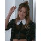Kat Spin Me Round 2022 Aubrey Plaza Black Checkered Blazer