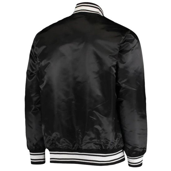 LA Chargers Locker Room Black Satin Jacket