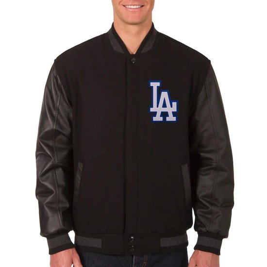 LA Dodgers Varsity Black Jacket