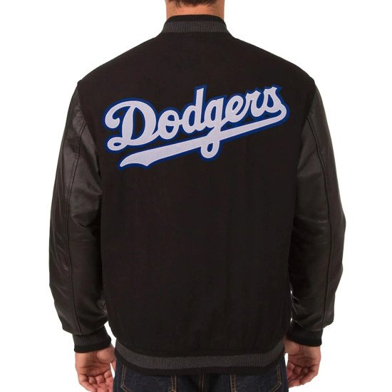 LA Dodgers Varsity Black Jacket
