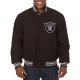 LA Las Vegas Raiders Varsity Black Wool Jacket