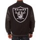 Las Vegas Raiders Embroidered Varsity Black Jacket