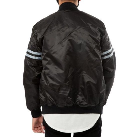Las Vegas Raiders Striped Black Jacket
