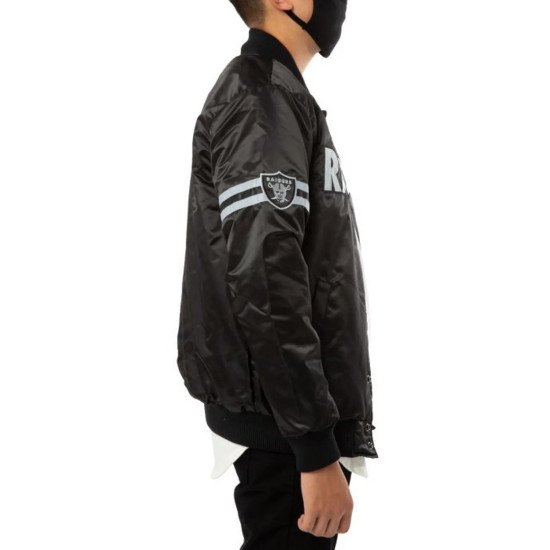 Las Vegas Raiders Striped Black Jacket