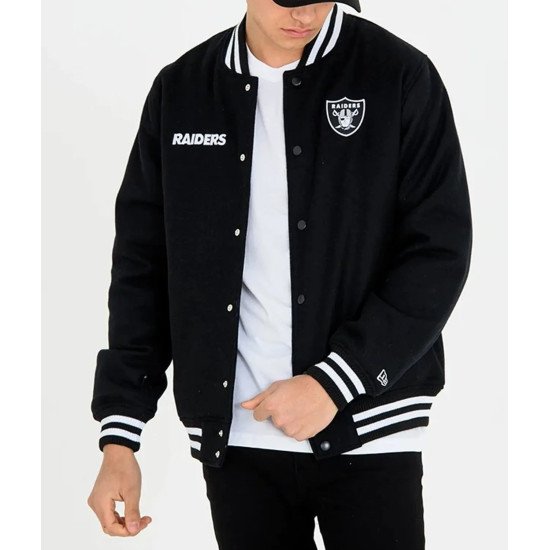 Las Vegas Raiders Team Black Bomber Jacket
