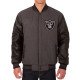 Las Vegas Raiders Varsity Black and Charcoal Jacket