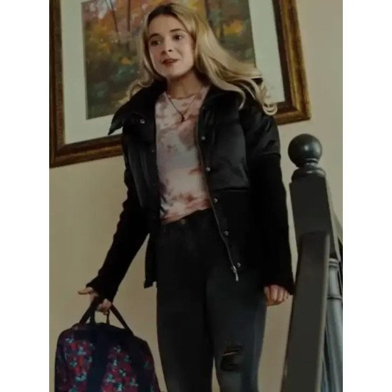 Lily Miller Bad Influence 2022 Devin Cecchetto Black Padded Jacket