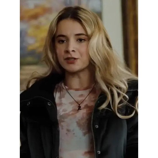 Lily Miller Bad Influence 2022 Devin Cecchetto Black Padded Jacket