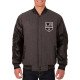 Los Angeles Kings Varsity Black and Charcoal Jacket