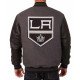 Los Angeles Kings Varsity Black and Charcoal Jacket