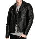 Marlon Brando Black Sheepskin Motorcycle Jacket