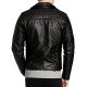Marlon Brando Black Sheepskin Motorcycle Jacket