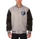 Memphis Grizzlies Gray Black Poly Twill Jacket