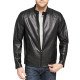 Men's Black Biker Leather Jacket