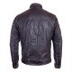 Men's Cafe Racer Vintage Style Leather Biker Jacket