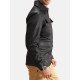Men’s 4 Flap Pockets Black Leather Jacket