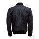 Men’s Black Bomber Work Wear Leather Jacket