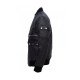 Men’s Black Bomber Work Wear Leather Jacket