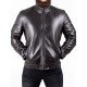 Men’s Black Leather Biker Jacket Premium Quality