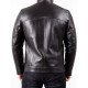 Men’s Black Leather Biker Jacket Premium Quality