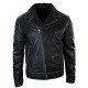 Men’s Distressed Leather Motorcycle Jacket