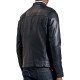 Men’s Fashion Slimfit Leather Jacket Black
