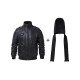 Men’s Hooded Bomber Leather Jacket