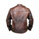 Men’s Rustic Brown Leather Motorcycle Jacket
