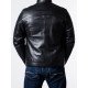 Men’s Sheepskin Black Biker Leather Jacket
