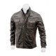 Men’s Slim Fit Vintage Leather Biker Jacket