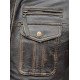 Men’s Slim Fit Vintage Leather Biker Jacket