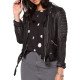 Women's Slim Fit Leather Motorcycle Jacket