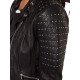 Women's Slim Fit Leather Motorcycle Jacket