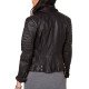 Women's Slim Fit Leather Motorcycle Jacket